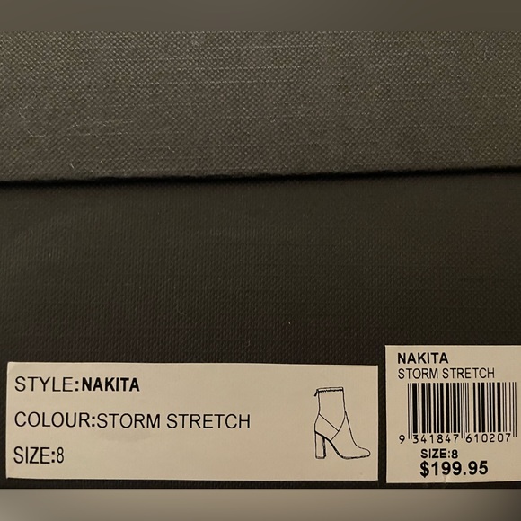 Tony Bianco stretch gray patent ankle boots 8 - Picture 5 of 5